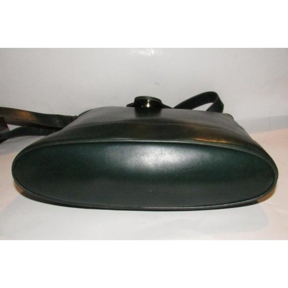 Gucci Britt Forest Green Gold Leather Shoulder Bag Bucket Style Satchel - Picture 4 of 11